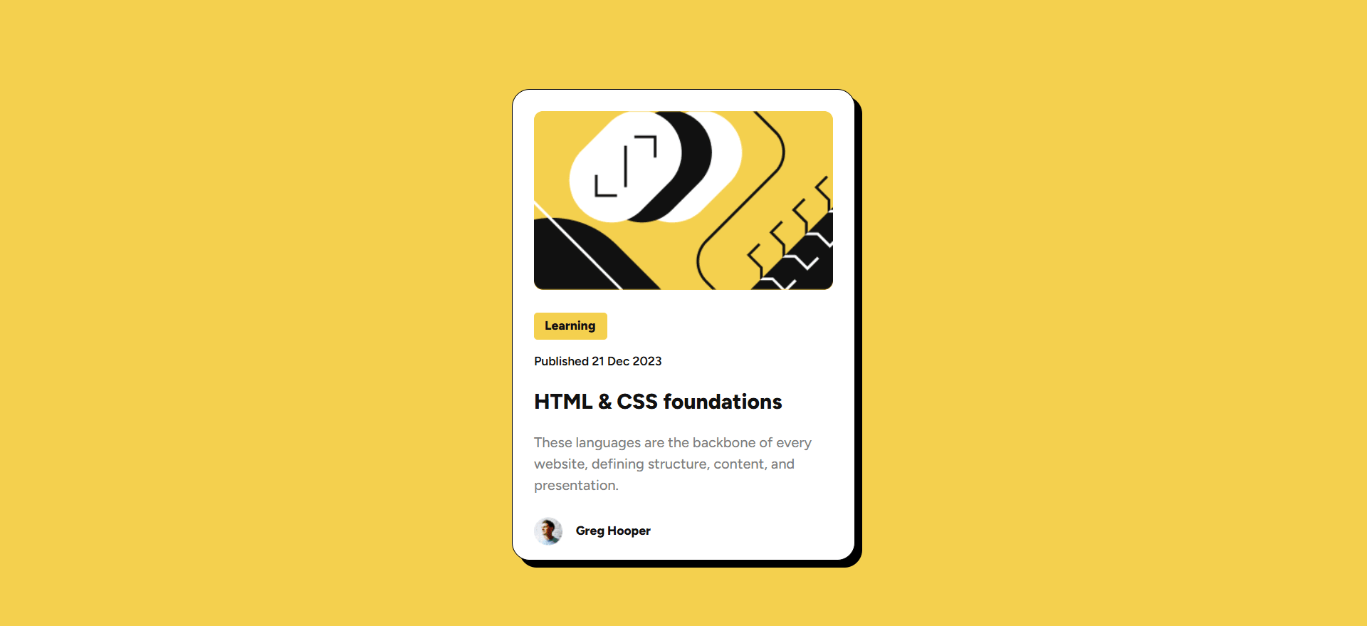 HTML CSS Foundations