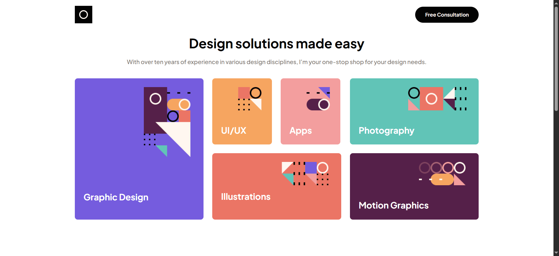 Single Page Design