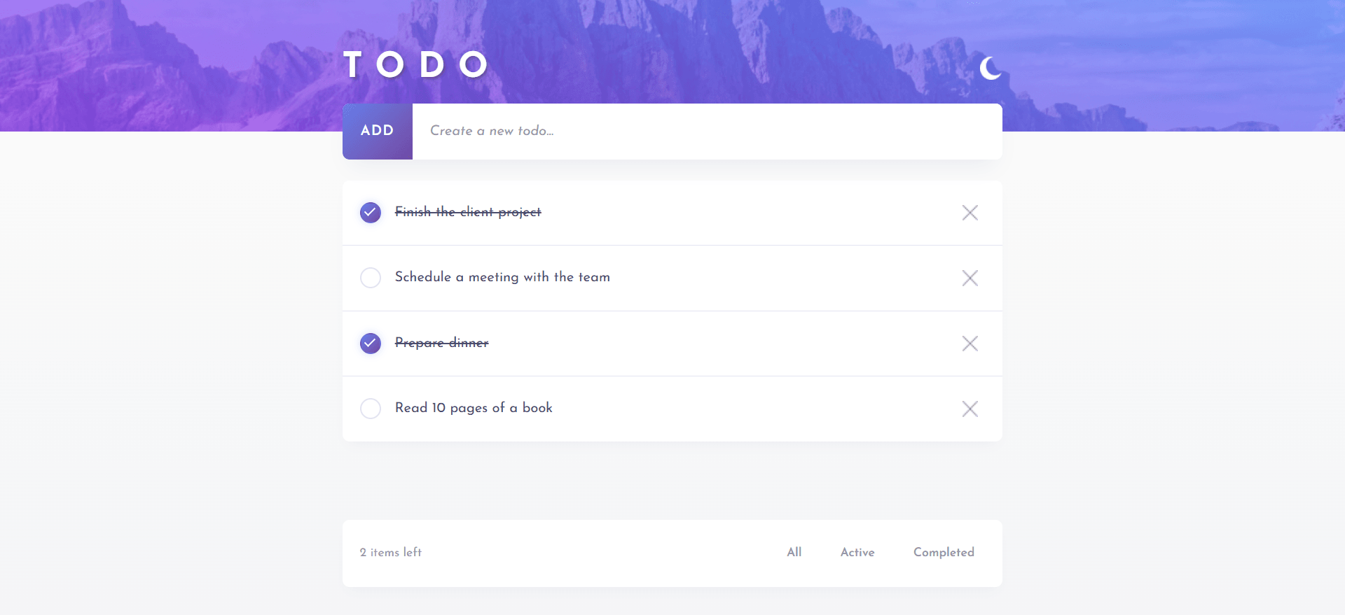 To Do List with React